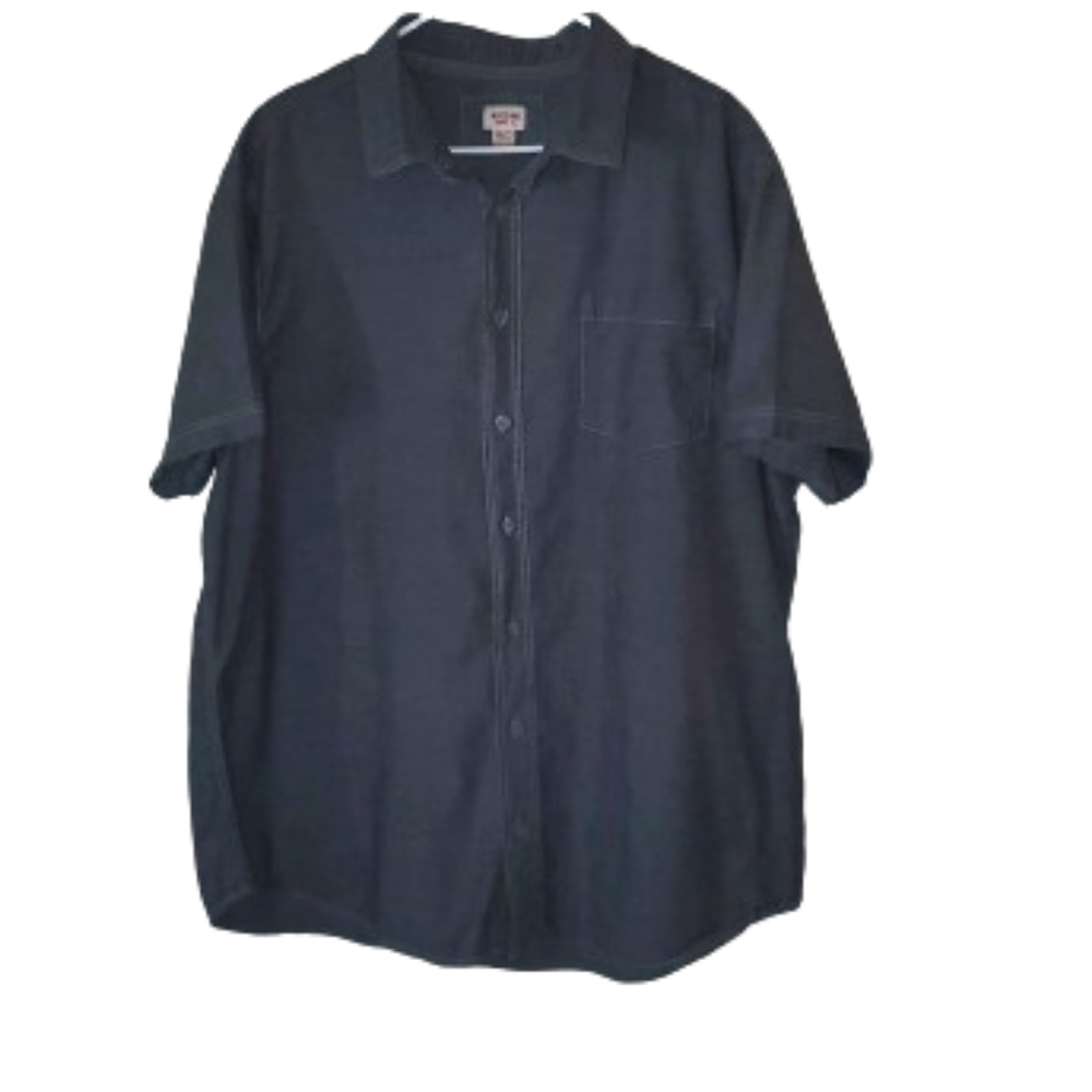 Massimo Supply Co. Men Button Down‎ Grey Shirt. Size XXL